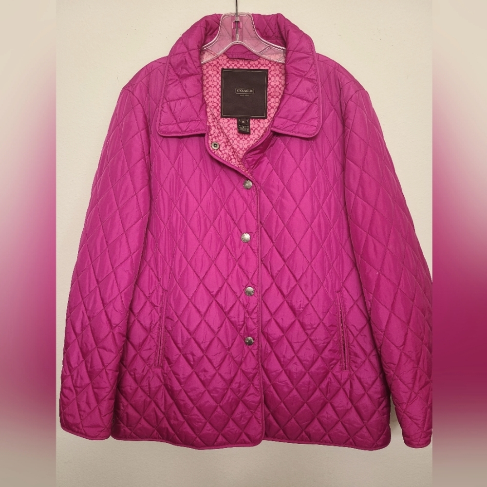 Coach, Pink XL Jacket 💓